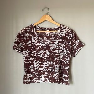 Sparkle & Fade burnout crop top